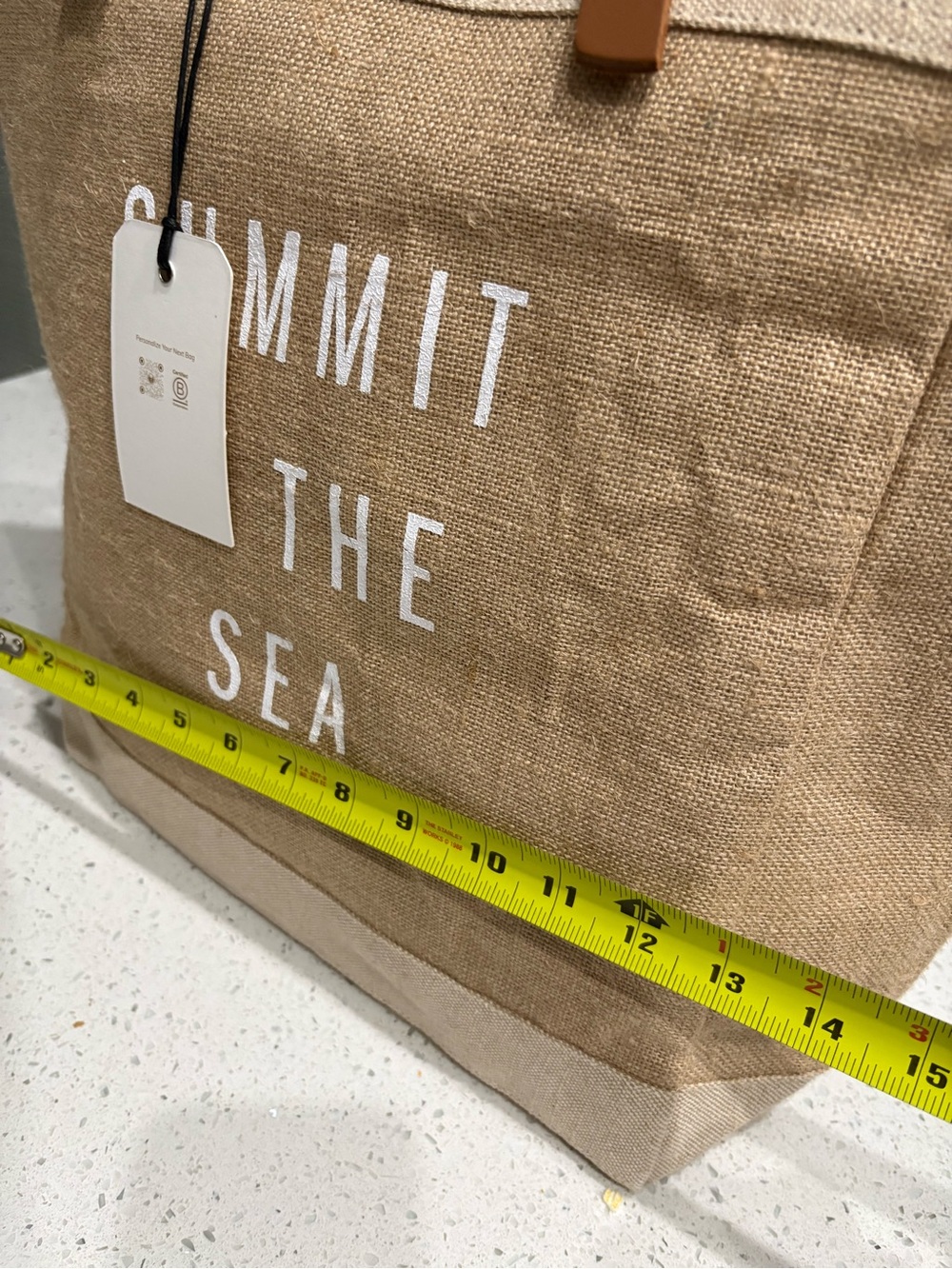 Apolis Original Market Bag Natural Canvas Tote SUMMIT BY THE SEA BEACH - Picture 10 of 10